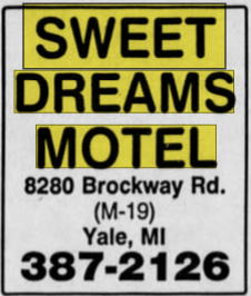 Sweet Dreams Motel - 1994 Ad
